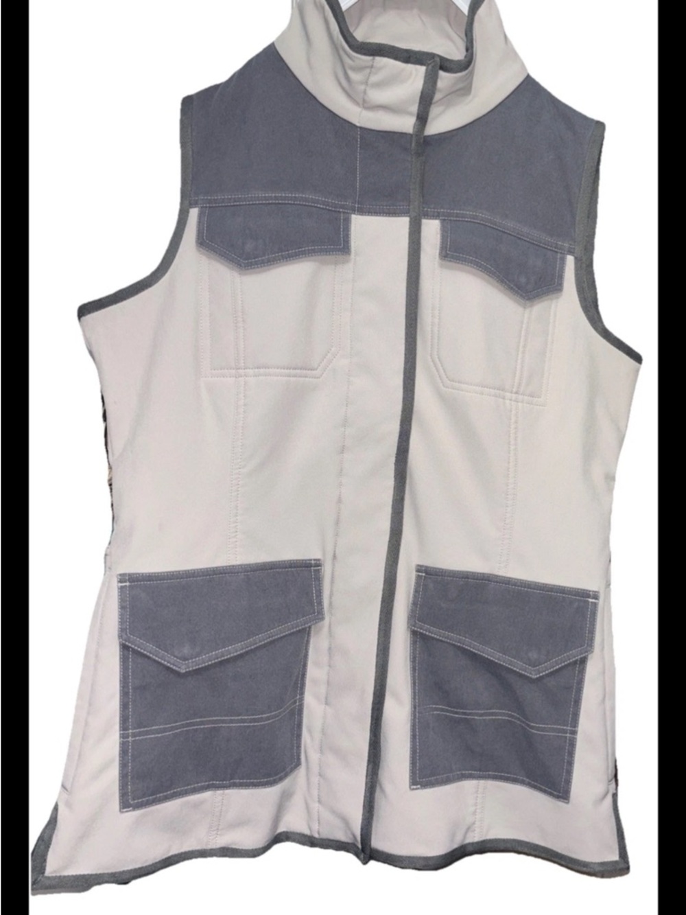 SMITH & WESSON NWOT Medium Mens Canvas Full Zip Western Thick Hunting Vest Grey